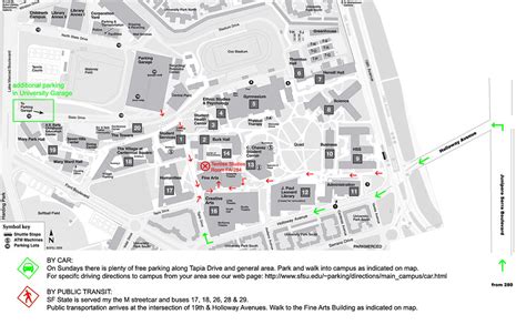 San Francisco State University Campus Map