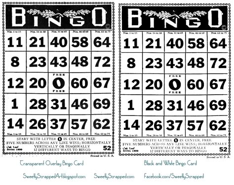 Free Bingo Clipart Black And White, Download Free Bingo Clipart Black ...