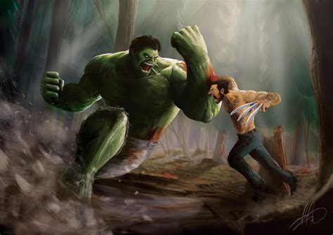 Hulk Vs Wolverine Wallpaper,HD Superheroes Wallpapers,4k Wallpapers ...