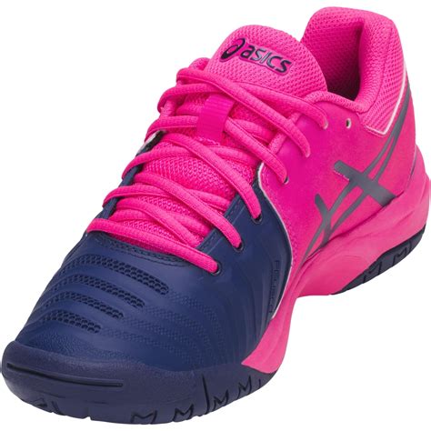 Asics Kids GEL-Resolution 7 GS Tennis Shoes - Pink Glow/Blue Print ...