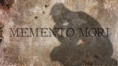 Foto Stock Memento mori. A Latin phrase meaning Remember that you have ...