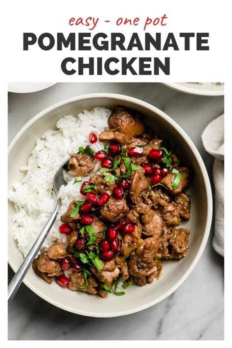 Tender Spiced Pomegranate Chicken - Our Salty Kitchen