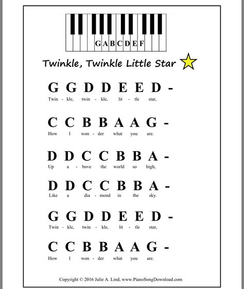 Free Printable Piano Sheet Music For Beginners With Letters