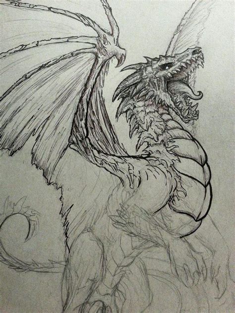 How to Draw a Dragon? 40+ Easy Dragon Sketches - HARUNMUDAK