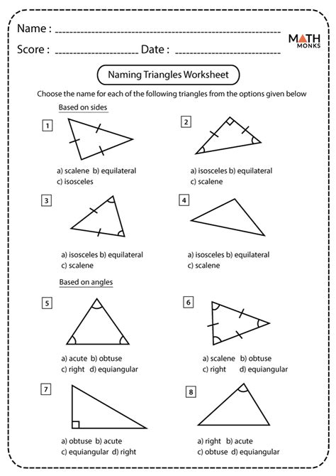 Identifying Types Of Triangles