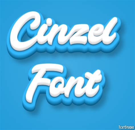 Cinzel Font Text Effect and Logo Design Font