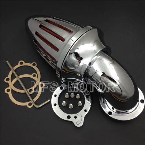 For Harley S&S custom CV EVO XL Sportster CHROME Air Cleaner intake ...