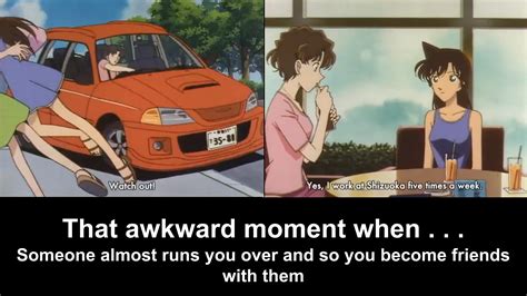 Detective Conan Meitantei Conan run over --> friends meme | Detective ...