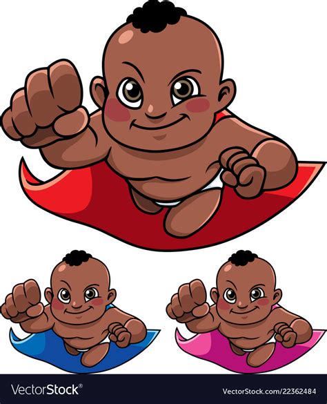 Super baby black Royalty Free Vector Image - VectorStock