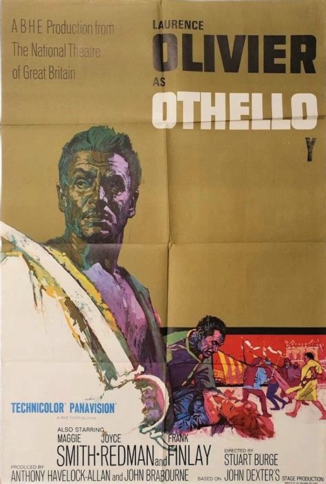 othello uk one sheet movie poster with laurence olivier 1965, available ...