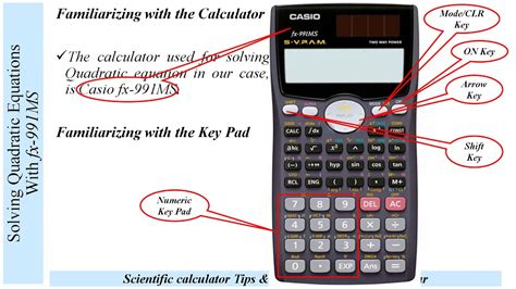 Solving Quadratic Equation Using Scientific Calculator - YouTube