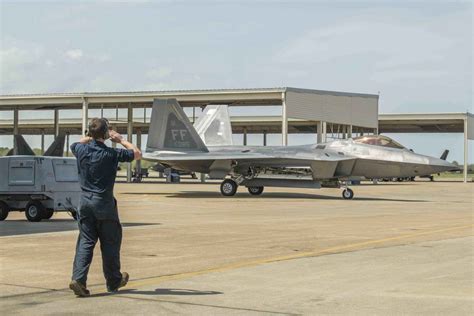 More Than a Year After its Landing Gear Collapsed, an F-22 Is Back in ...