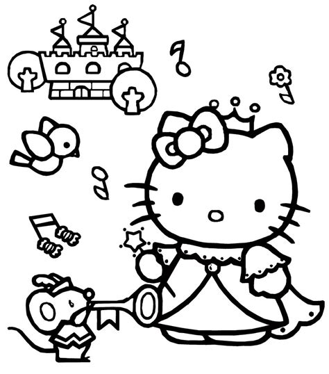 Hello Kitty Coloring Pages 06 of 15 - Princess - HD Wallpapers ...