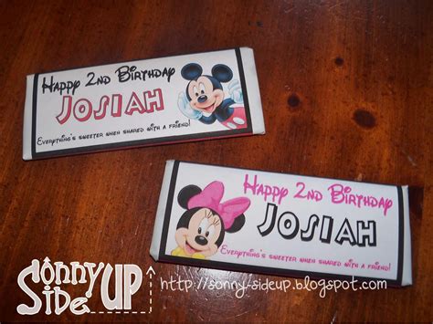 Sonny-Side Up: Josiah's Mickey Mouse Party- Favors