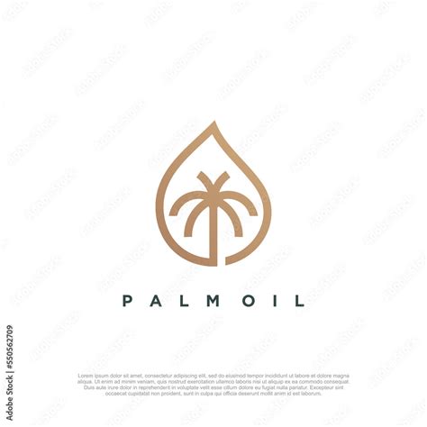 Palm oil logo design vector concept Stock Vector | Adobe Stock