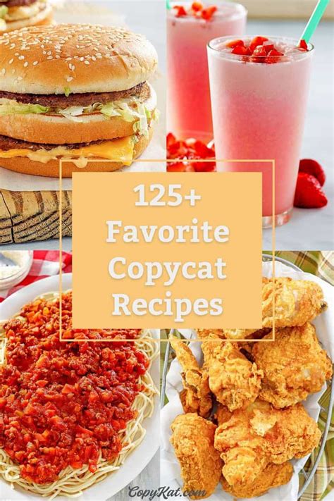 125+ Copycat Recipes (Starbucks, Olive Garden, Taco Bell & More) [2021]