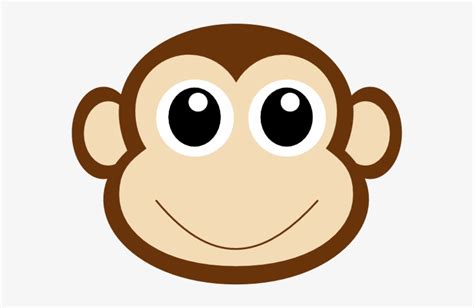 Monkey 1 Clip Art At Clker - Monkey Face Clipart - 600x491 PNG Download ...