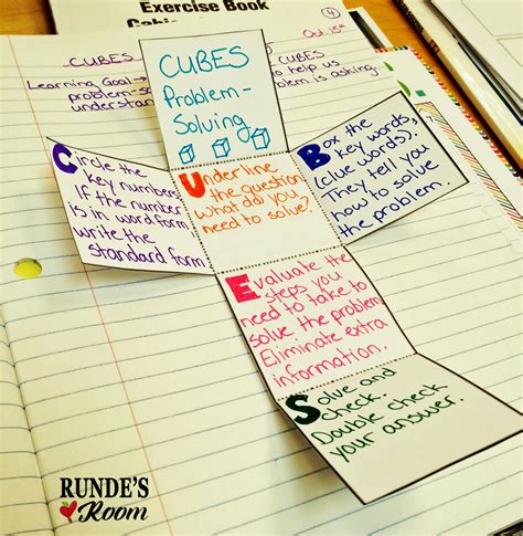 Math Journal Sundays - CUBES Strategy | RUNDE'S ROOM