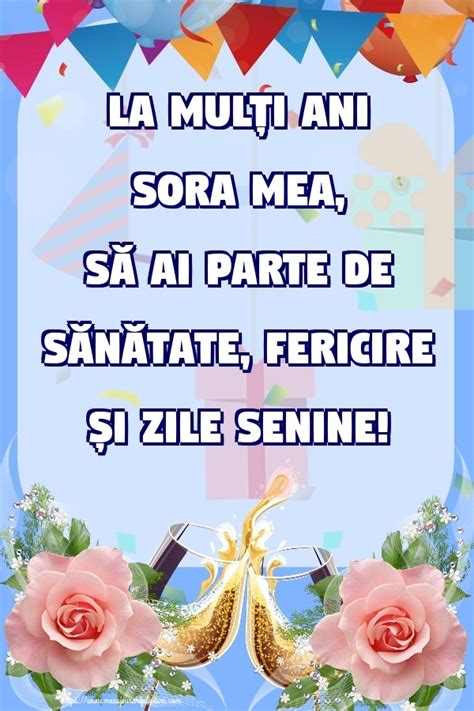 Felicitari de zi de nastere pentru Sora - La mulți ani sora mea, să ai ...