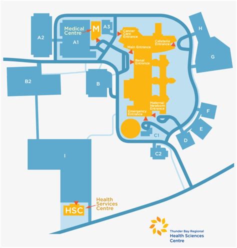 Map Of The Thunder Bay Regional Health Sciences Centre - Diagram - Free ...