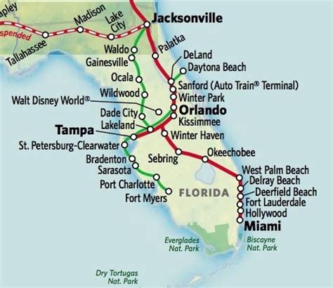 Florida Amtrak Stations Map - Draw A Topographic Map