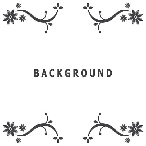 Black flower silhouette vector template illustration 23666310 Vector ...