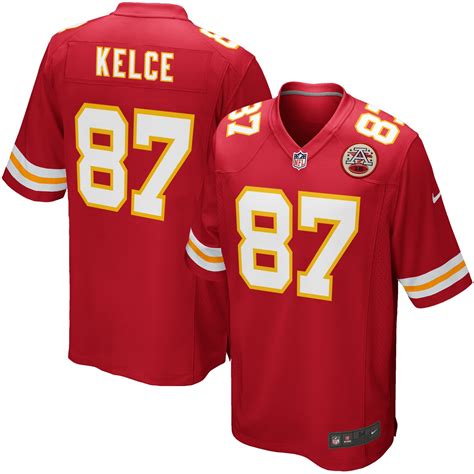 Nike Travis Kelce Kansas City Chiefs Red Team Game Jersey