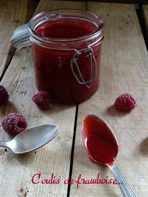 Coulis de framboise | Coulis framboise, Recette coulis de framboise, Coulis