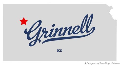 Map of Grinnell, KS, Kansas