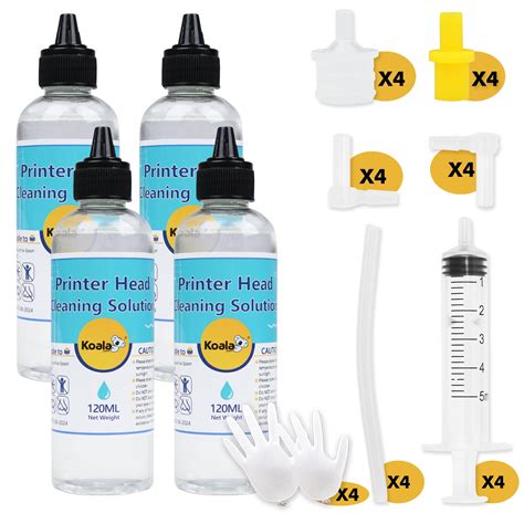 480ML Printer Head Cleaner Kit, Print head Cleaning Kit for Epson / HP ...