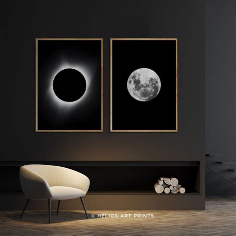 Set of Two Celestial Photography Art Prints Set of 2 Full - Etsy