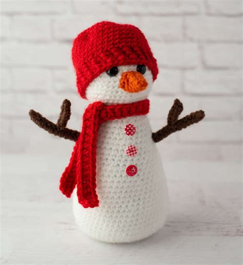 Crochet Snowman Pattern 2021 - Crochet 365 Knit Too