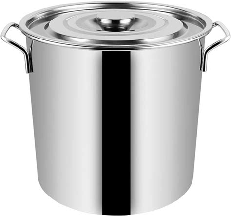 BESTONZON Stainless Steel Stockpot Large Capacity Soup Pot Multipurpose ...