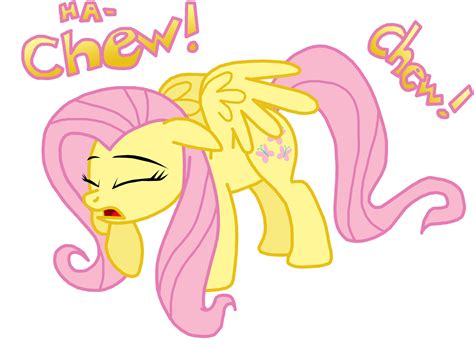 Fluttershy Sneezes by MasterXtreme on DeviantArt