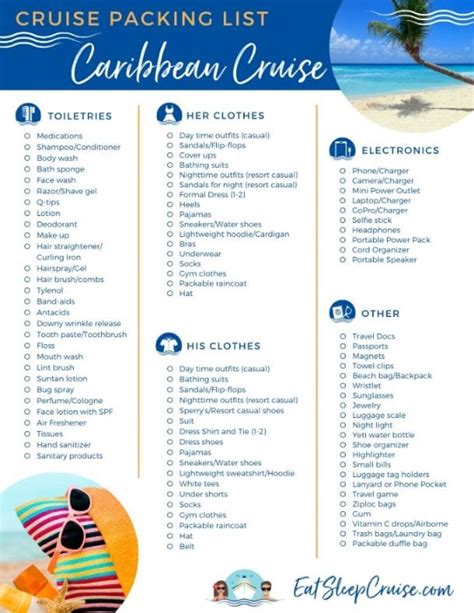 Complete Caribbean Cruise Packing Guide | EatSleepCruise.com