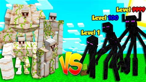 ALL Iron Golem vs ALL Enderman in Minecraft - YouTube