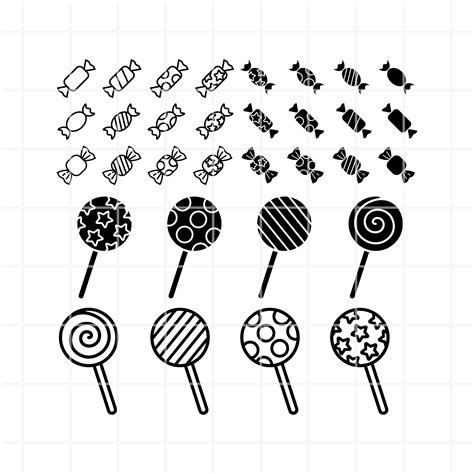 Candy SVG. Candy Cutting Files for Cricut and Silhouette. Candy Png ...