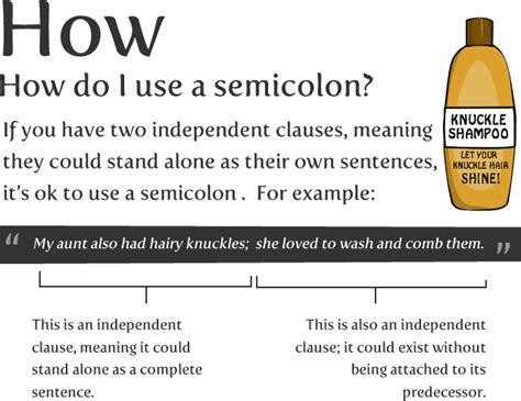 How to use a semicolon - The Oatmeal