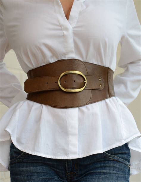 Wide corset belt Leather corset belt Womens leather belt Plus size belt ...