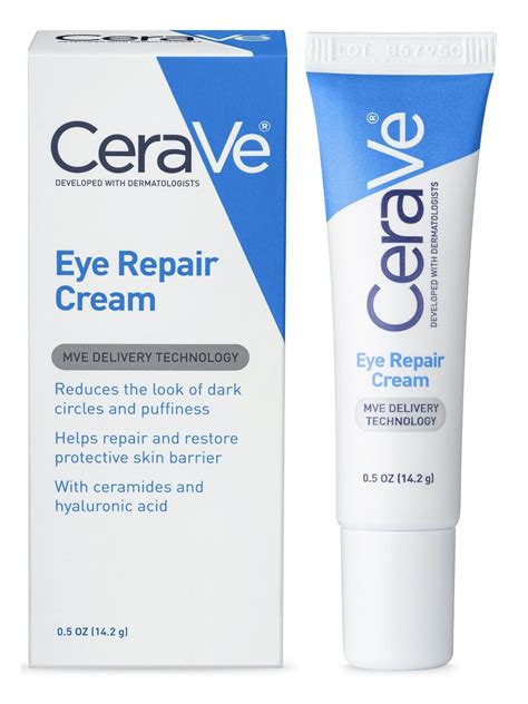 CeraVe Eye Repair Cream - for Dark Circles and Puffiness, 0.5 oz (14.2g ...