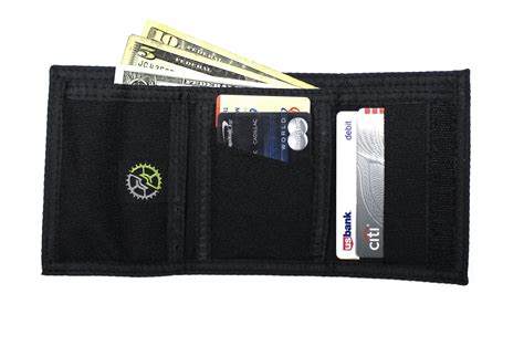 SlimFold Nylon Tri-Fold Wallet - Black - Sprocket