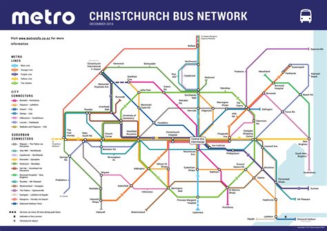 Metro Christchurch Bus Network Map | The Map Kiwi