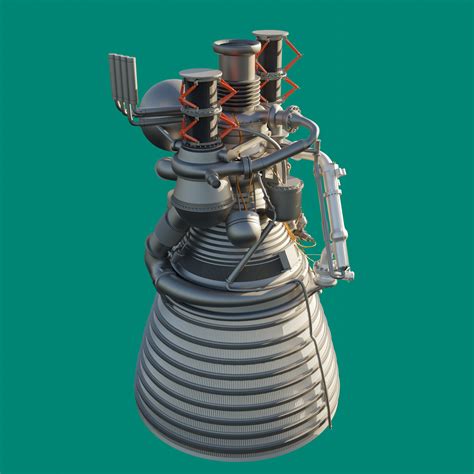 ArtStation - J-2 Rocket Engine Mk1 Promotional Renders