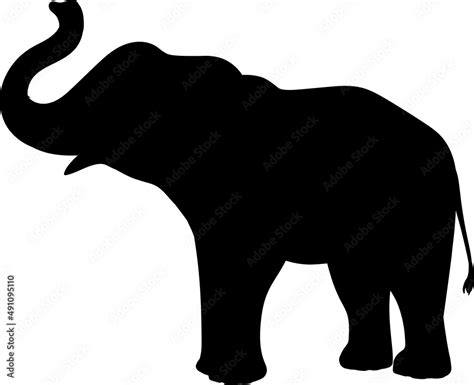 Elephant Silhouettes Elephant SVG EPS PNG Stock Vector | Adobe Stock