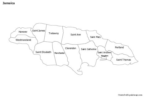 Sample Maps for Jamaica | Jamaica map, Map, Jamaica