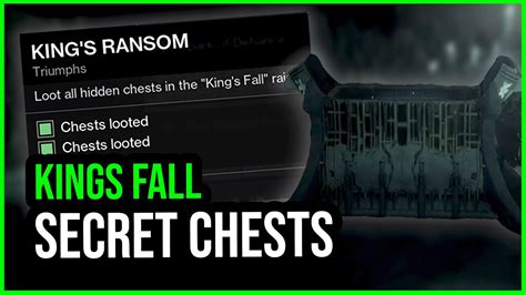 All Secret Chest Locations for King's Fall Raid Destiny 2 - YouTube