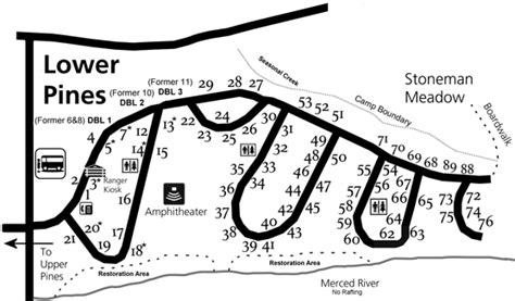 Map Yosemite Campgrounds - London Top Attractions Map