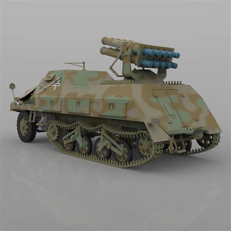 Panzerwerfer 42 3D model rigged | CGTrader