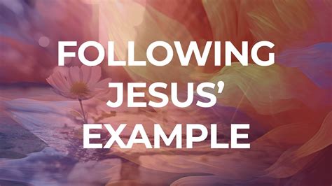 Following Jesus' Example | Week 1 - YouTube