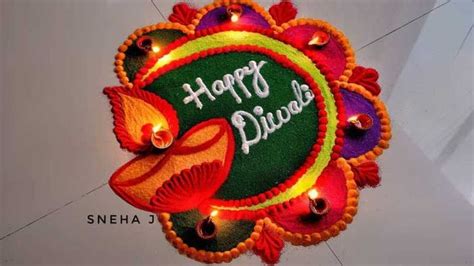 Quick and Easy Rangoli Ideas for Diwali 2020